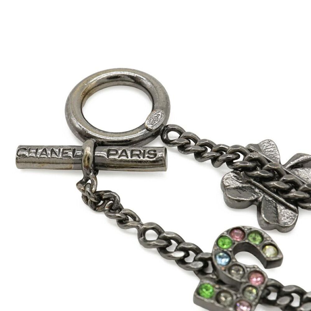 Chanel No.5 Ribbon Clover Bracelet Metal Crystal - Picture 4 of 5